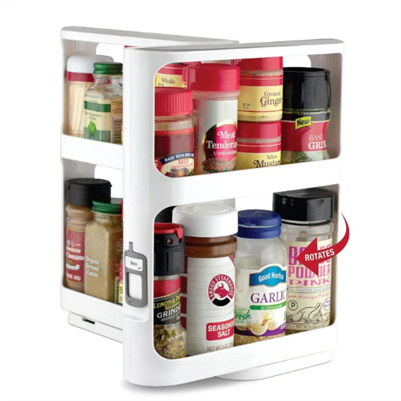 Multi-layer Storage Rotating R - Food Storage In Cabinets บทวิจารณ์และราคา