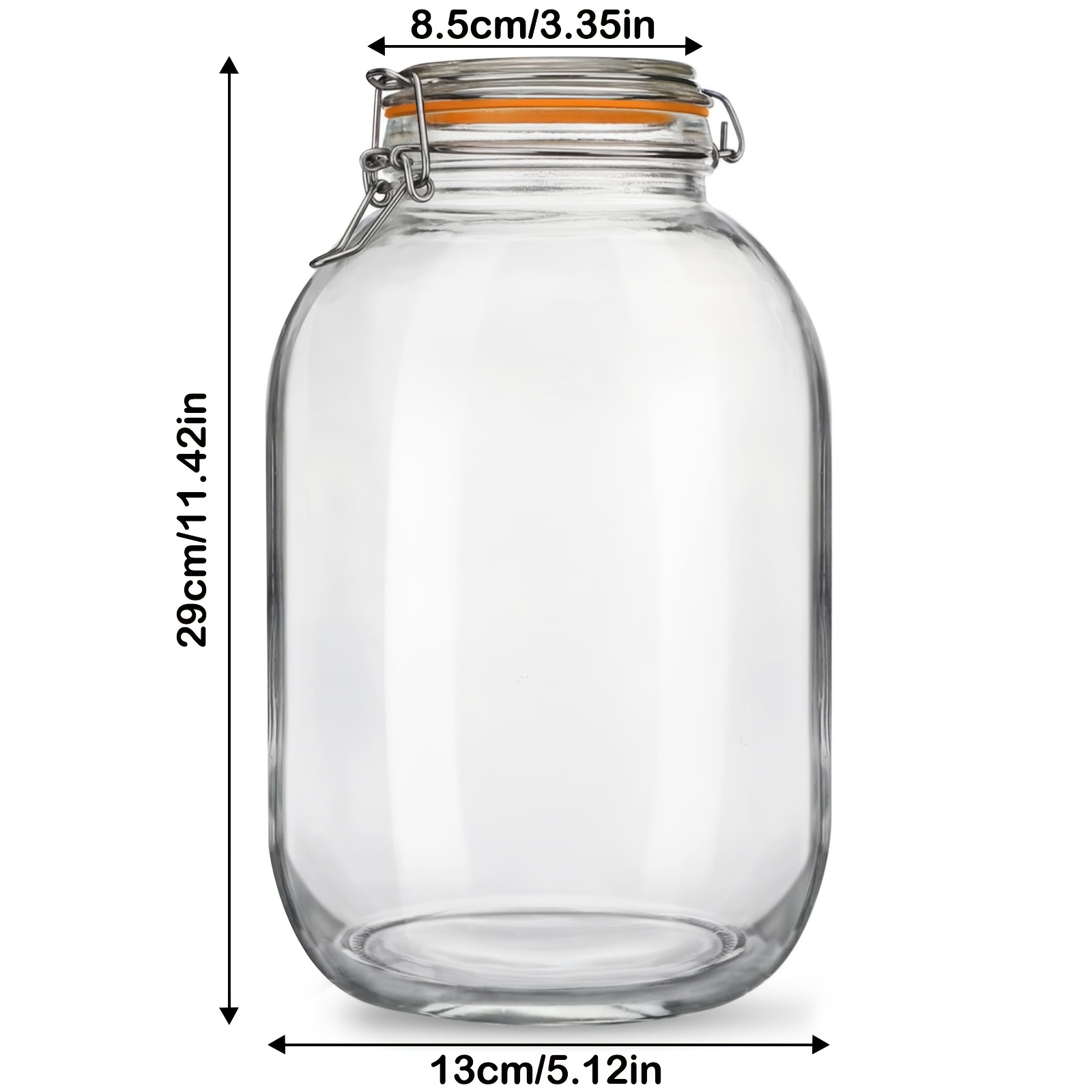 4 Pack 1 Gallon Wide Mouth Gla - Food Storage Without Pantry บทวิจารณ์และราคา