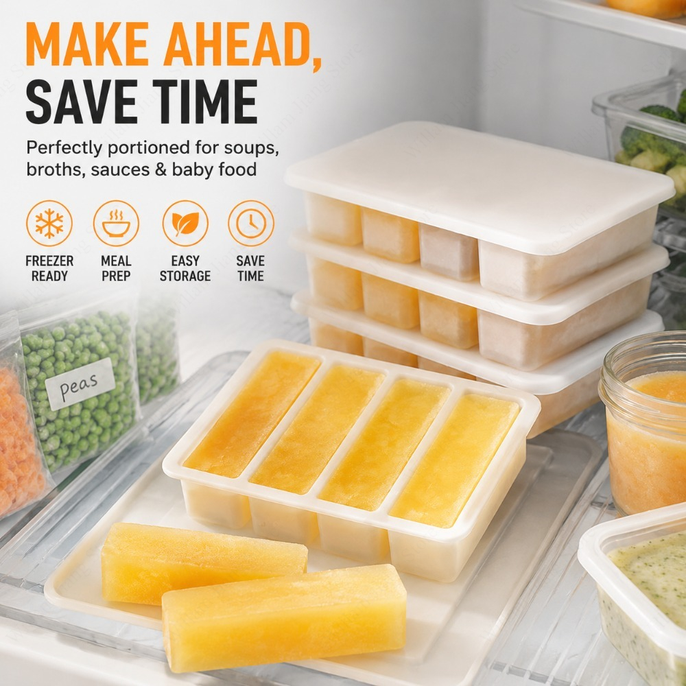 Durable Silicone Freezing Tray - Food Storage In Cooler บทวิจารณ์และราคา