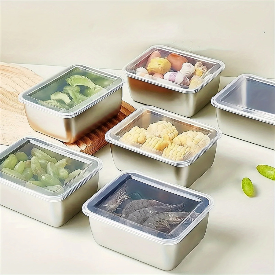 1/3/5pcs Stainless Steel Food  - Food Storage Eco Friendly บทวิจารณ์และราคา