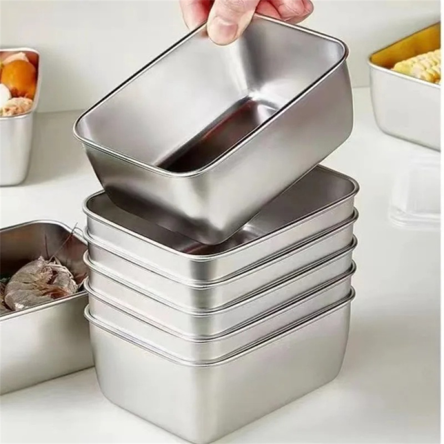1/3/5pcs Stainless Steel Food  - Food Storage Eco Friendly บทวิจารณ์และราคา