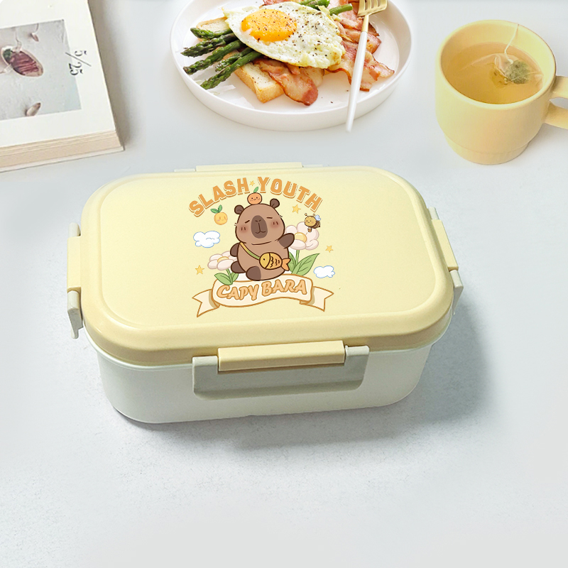 Capybara Bento Lunch Box Carto - Food Storage In The Kitchen บทวิจารณ์และราคา