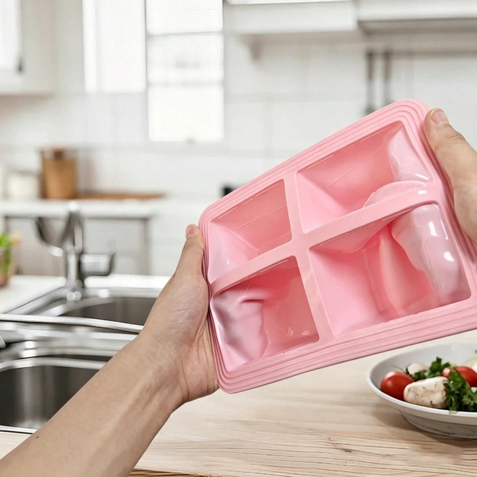 Reusable Silicone Soup Freezer - Food Storage Eco Friendly บทวิจารณ์และราคา