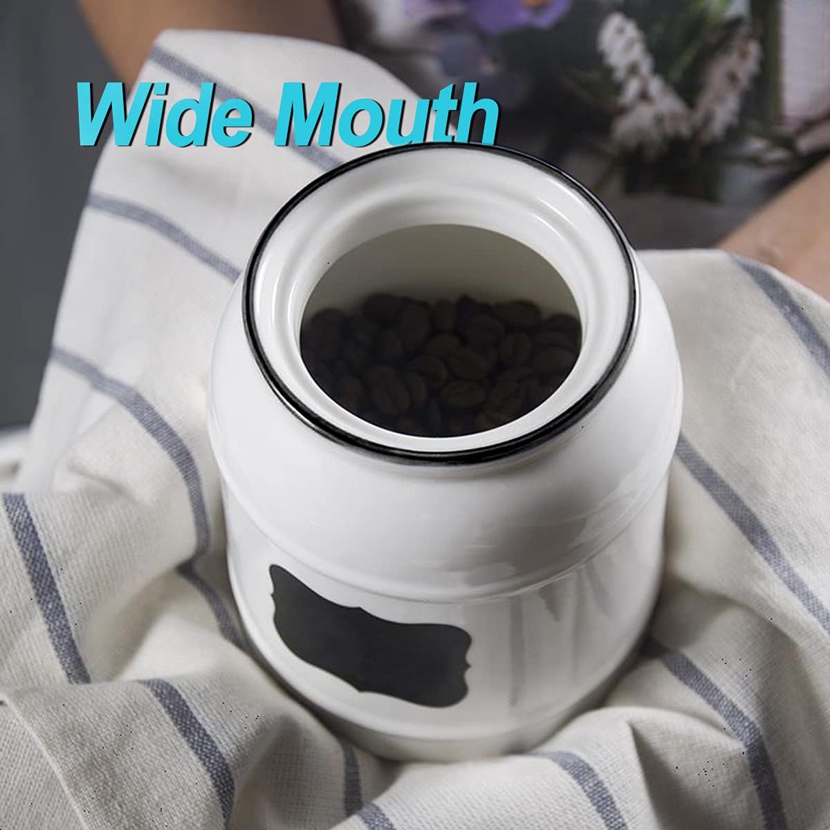 9cup/72oz Ceramic Jar for Dry  - Food Storage In The Kitchen บทวิจารณ์และราคา