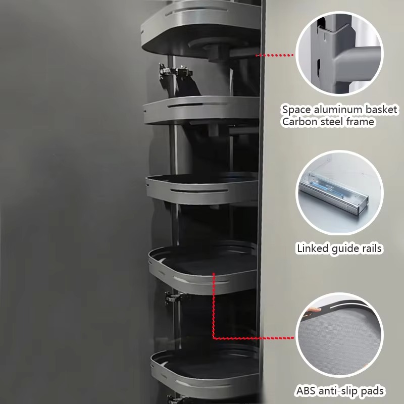Modern 6-Layer Aluminum Cabine - Food Storage Without Pantry บทวิจารณ์และราคา
