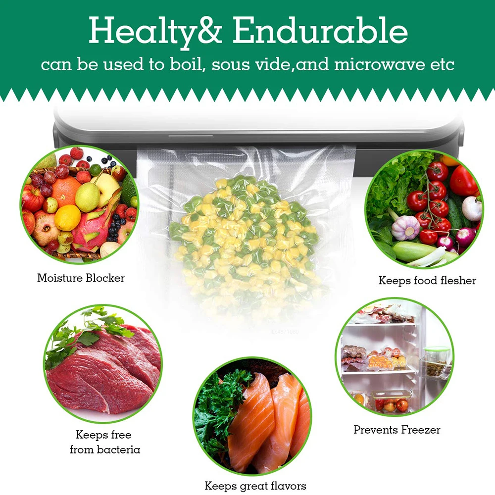 Sous Vide Roll Bags for Vacuum - Food Storage Machine บทวิจารณ์และราคา