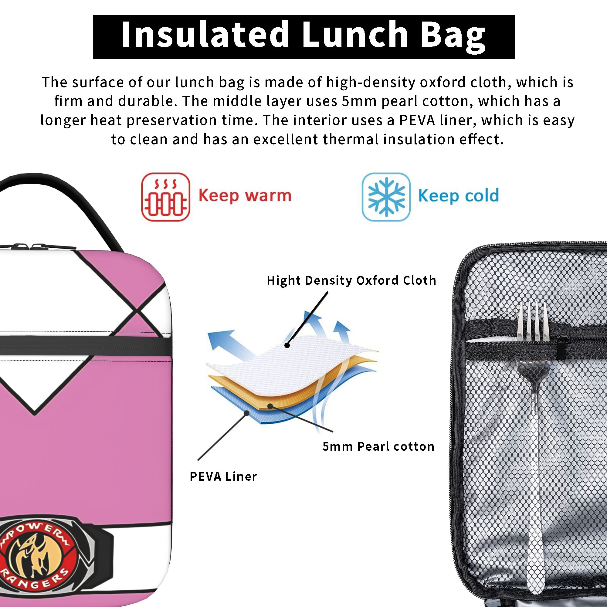 Power Rangers Insulated Lunch  - Food Storage In Cooler บทวิจารณ์และราคา