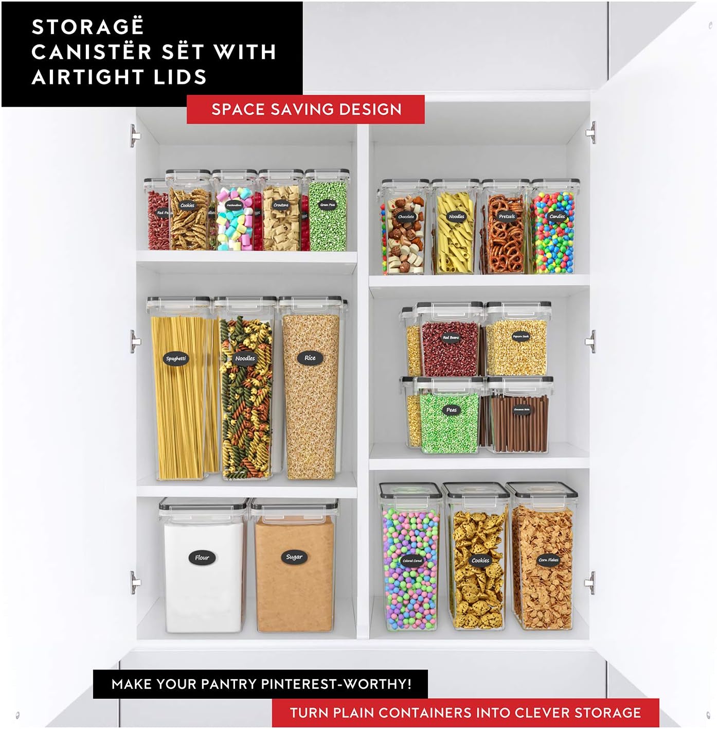 Flour Sugar Storage Containers - Food Storage In The Kitchen บทวิจารณ์และราคา